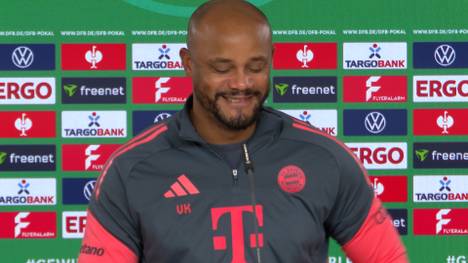FCB-Trainer Vincent Kompany äußert sich zu der Rolle von Manuel Neuer während seiner DFB-Pokal-Sperre. 