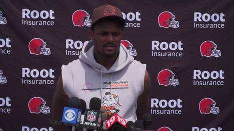 Deshaun Watson befindet sich derzeit in einer Gerichtsverhandlung über einen angeblichen sexuellen Übergriff. Der Browns-Quarterback beteuert in einer Pressekonferenz weiterhin seine Unschuld.