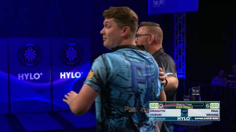 Beim Halbfinale der PDC Europe Super League zwischen Paul Krohne und Dragutin Horvat kommt es zu einem kuriosen Zählfehler. 