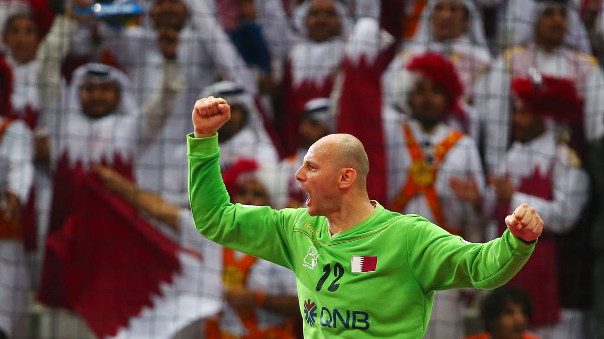 Wie schon gegen Deutschland läuft Katars Torwart Danijel Saric auch gegen Polen zu Höchstform auf