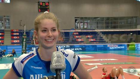 Pia Kästner und der Allianz MTV Stuttgart haben das ersten Finalspiel um die Deutsche Meisterschaft deutlich gewonnen. Darauf will sich die Nationalspielerin aber nicht ausruhen.