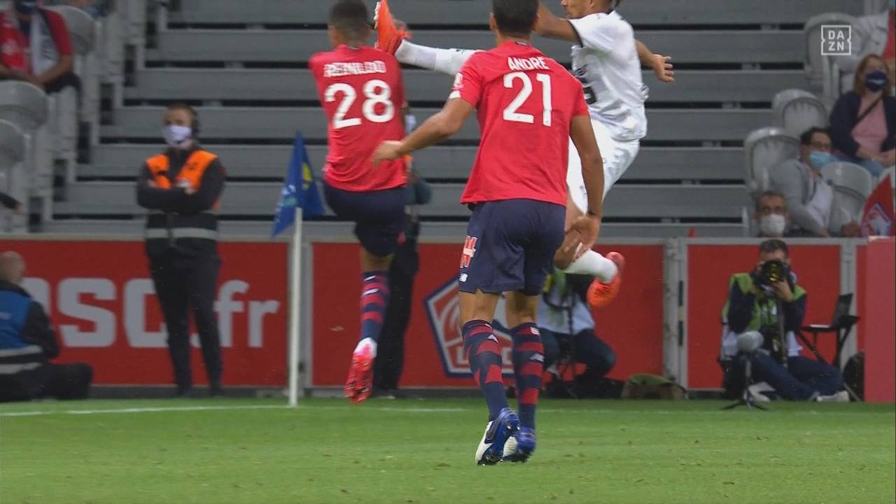 Ligue 1: Highlights OSC Lille - Stade Rennes 1:1 - Rot nach Kung-Fu-Tritt