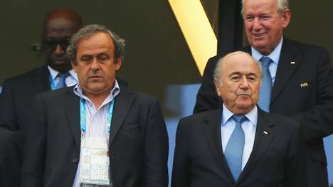 UEFA-Präsident Michel Platini (l.) und FIFA-Boss Sepp Blatter