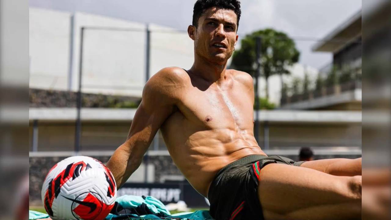 Cristiano Ronaldo zeigt sich vor Nationalmannschafts-Training in Topform