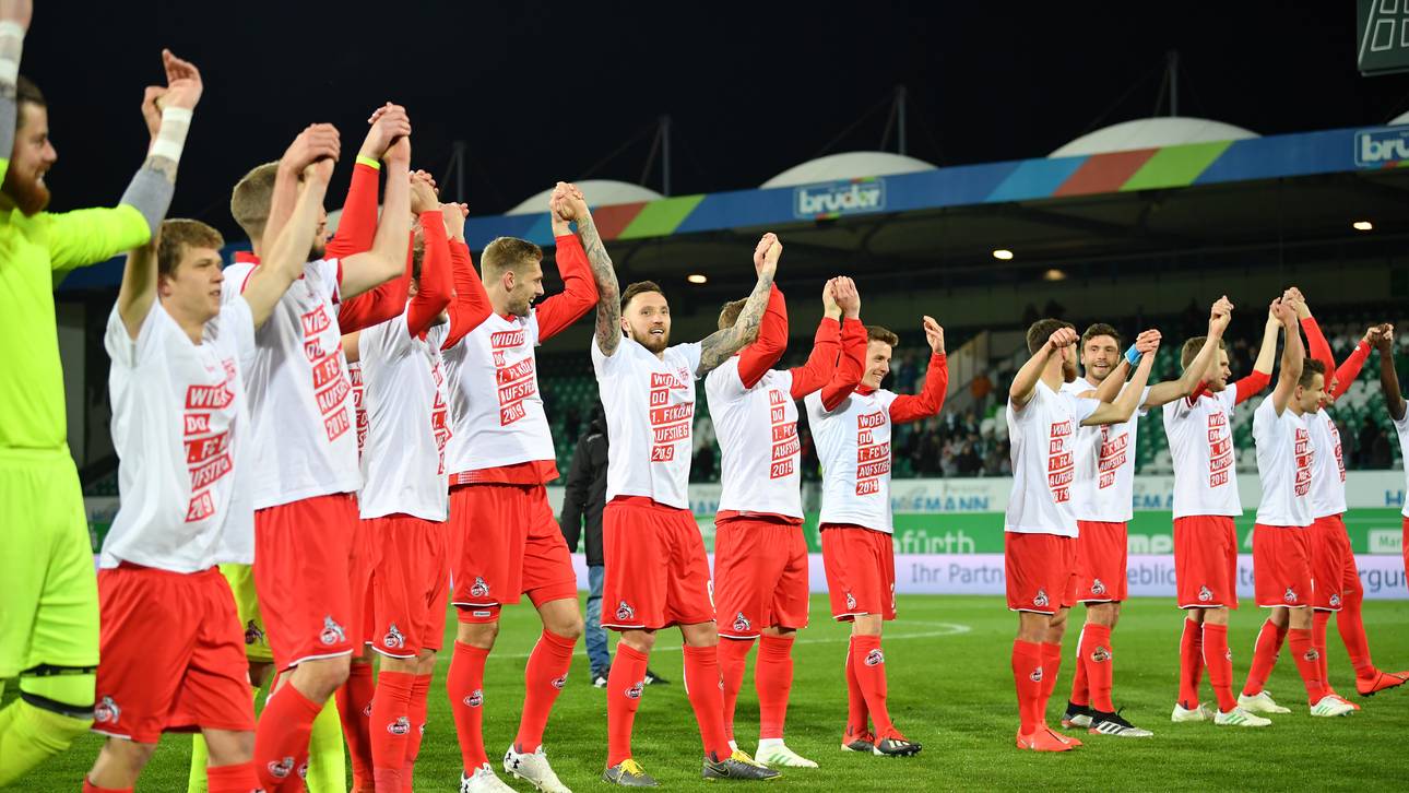 Sieg in Fürth: Köln feiert Aufstieg