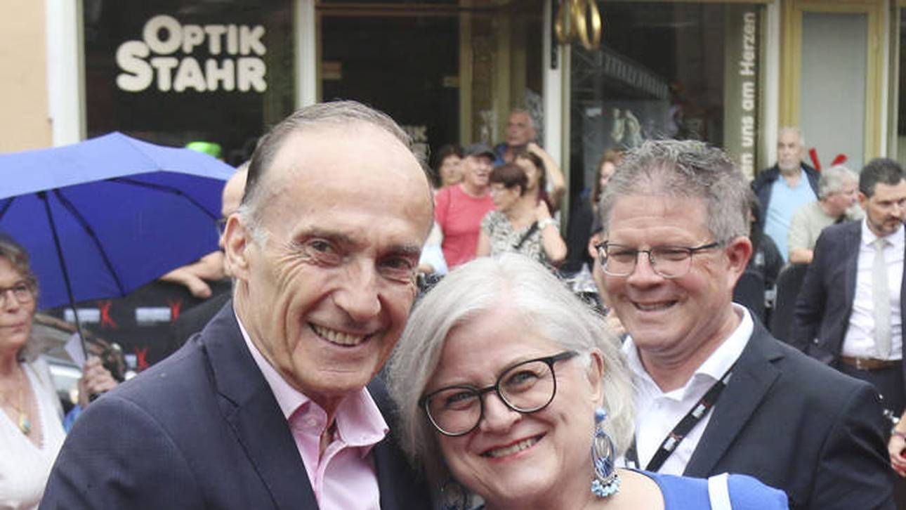 Eberhard Gienger und Frau Sybille am Wochenende bei einem Theaterbesuch in Worms