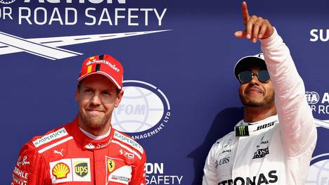 Lewis Hamilton gab in Spa das Tempo vor, Sebastian Vettel startet von Rang zwei