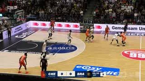 Die Highlights der Partie NINERS Chemnitz - Basketball Löwen Braunschweig im Video.