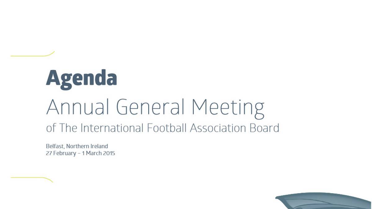 Das Deckblatt der anstehenden IFAB-Sitzung