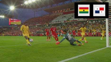 Lange Zeit plätschert die Partie zwischen Ghana und Panama weitgehend ereignislos vor sich her. Ein starker Angriff reicht jedoch für die Führung in der Nachspielzeit - aber auch danach geht es nochmal hoch her!