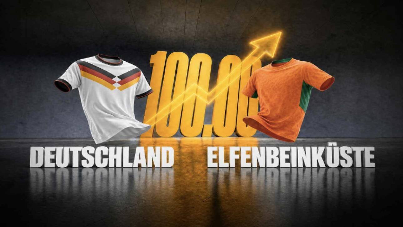 WM-HAMMER BEI BWIN: Quote 100,00! So kassierst du für einen Sieg von Deutschland gegen die Elfenbeinküste!