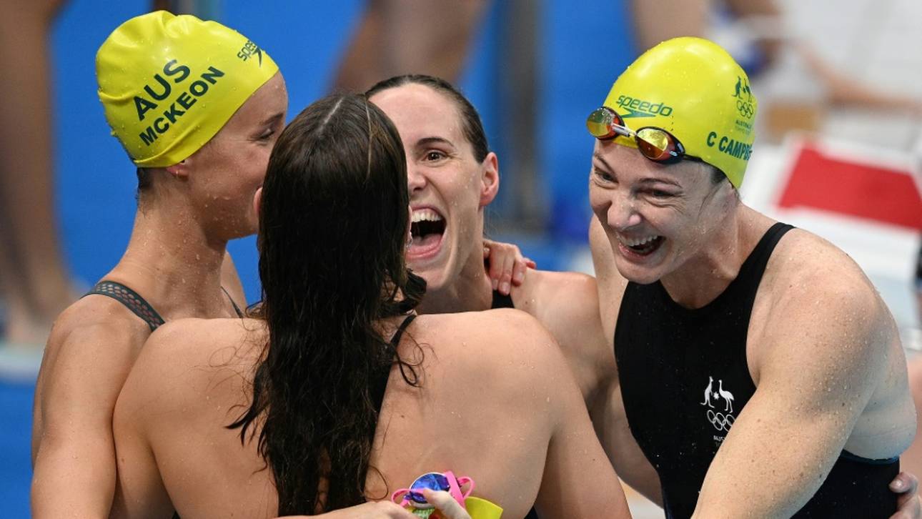 Erster Weltrekord beim Schwimmen in Tokio
