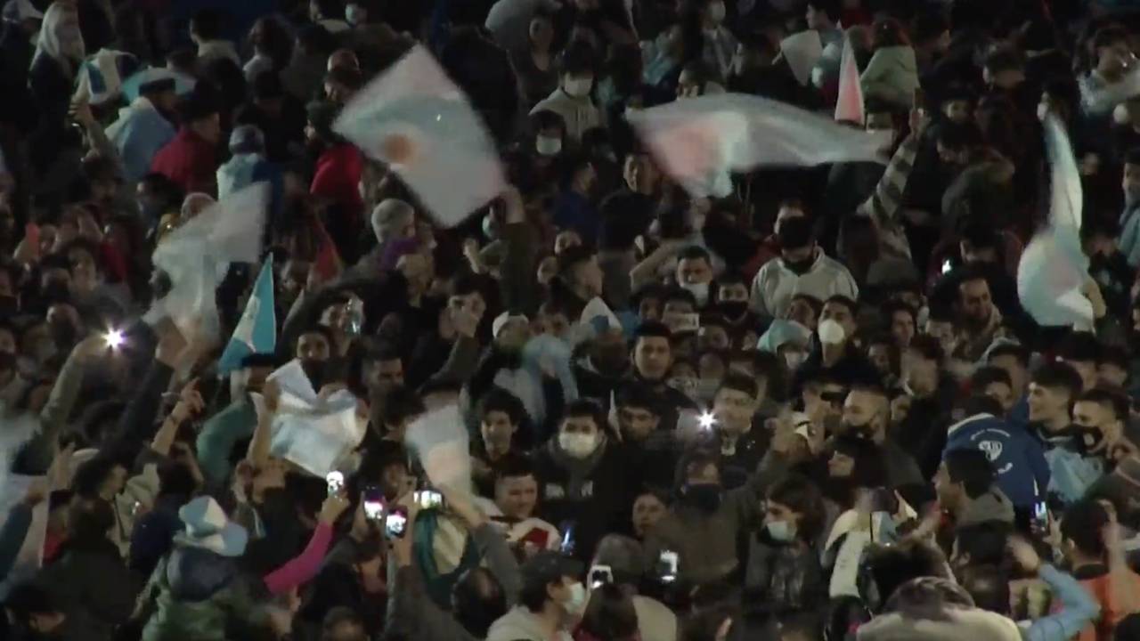 Argentinien: Party der Fans nach Triumph bei der Copa America von Messi und Co.
