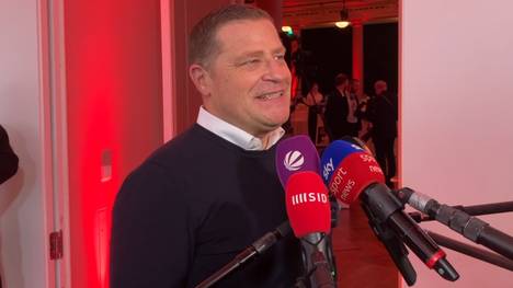 Bayerns Sportvorstand Max Eberl wurde am Rande des DFL-Neujahrsempfangs zur Attraktivität der 2. Bundesliga und zum Dzeko-Transfer befragt.