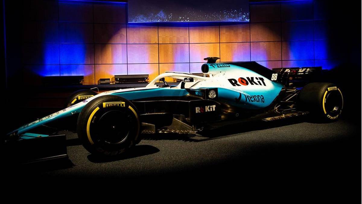 ROKIT WILLIAMS RACING: Neuer Sponsor, neue Lackierung - nach den markanten blau-weiß-roten Streifen von Martini peppt Williams den weißen Grundton seines FW42 nun mit einem coolen Eisblau auf