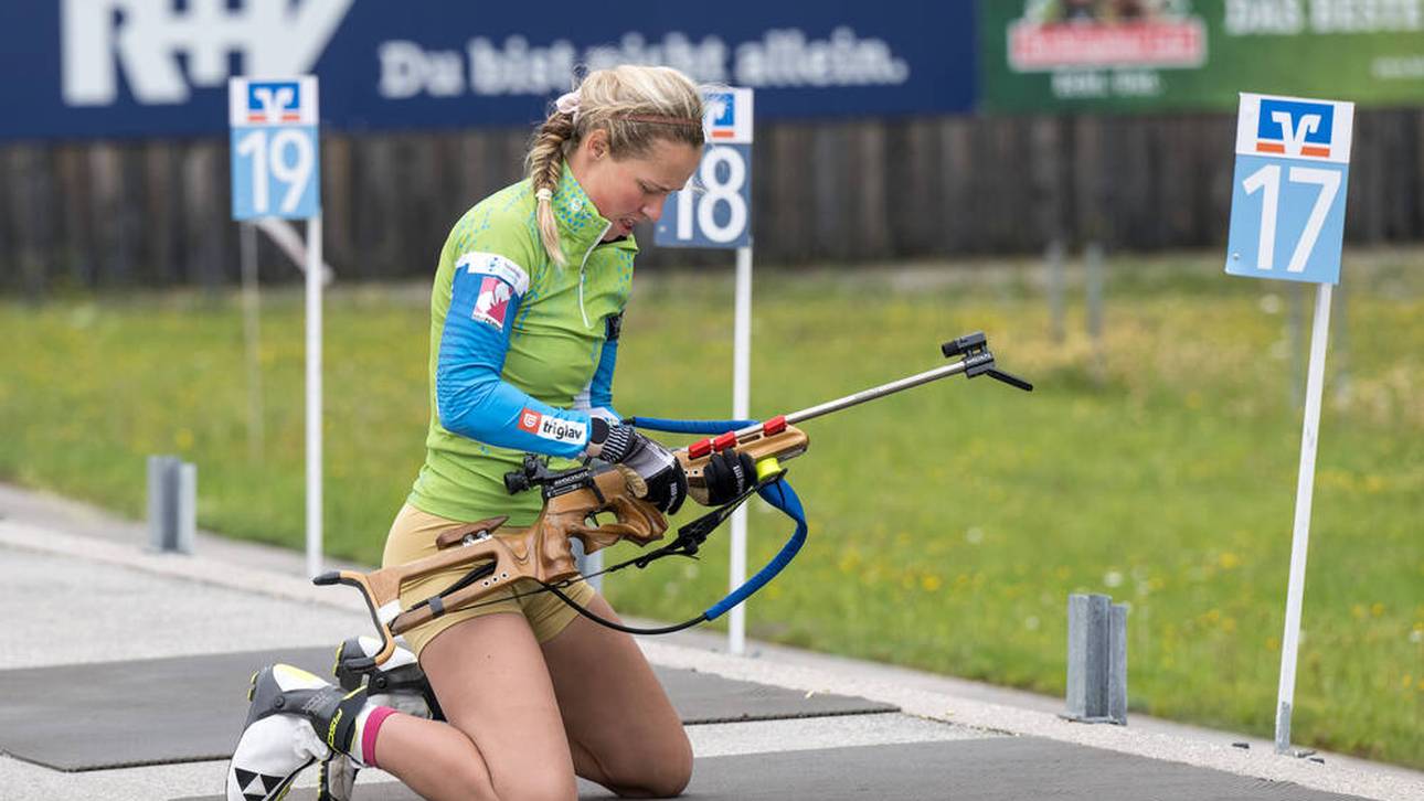 Anamarija Lampic trainierte im Sommer eifrig das Schießen