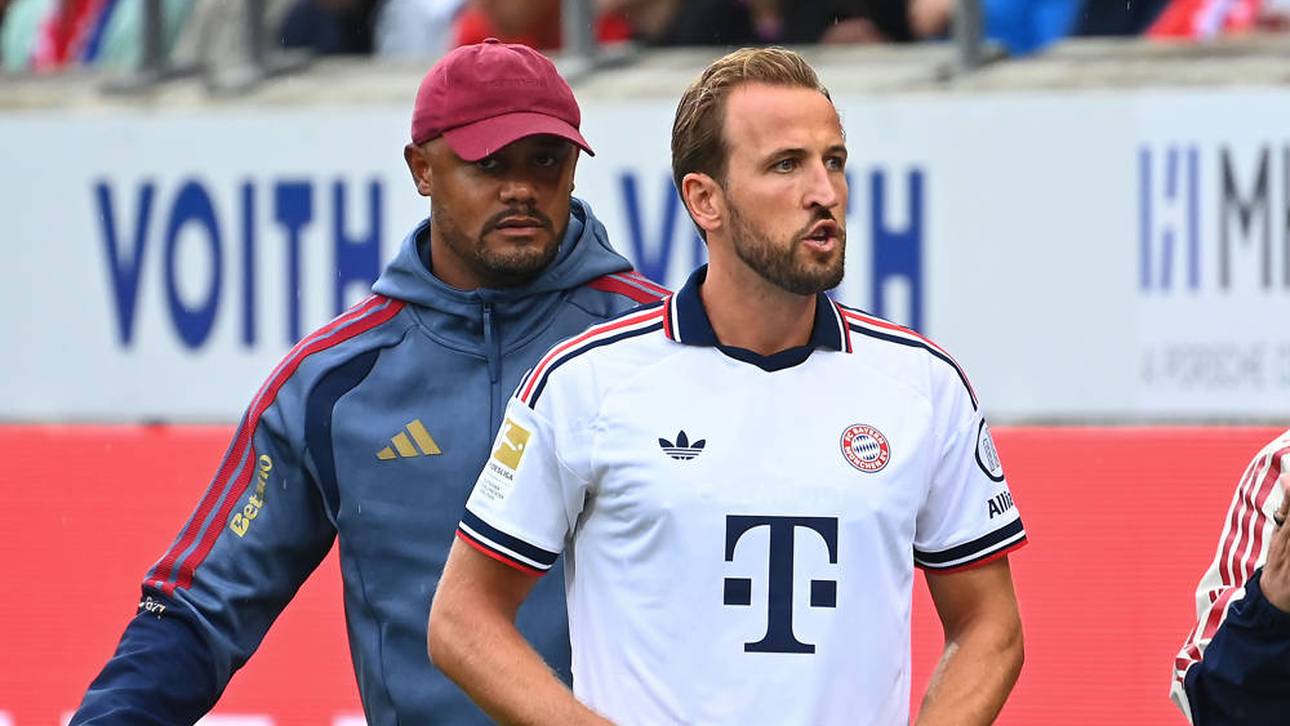 Vincent Kompany (l.) brach letzte Saison mit Hilfe seines Starstürmer Harry Kane (r.) den Bundesliga-Torrekord (122 Tore)