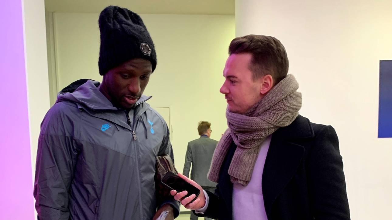 Spurs-Star Moussa Sissoko nahm sich vor der Abreise aus der Allianz Arena noch Zeit für ein Gespräch mit SPORT1-Chefreporter Florian Plettenberg