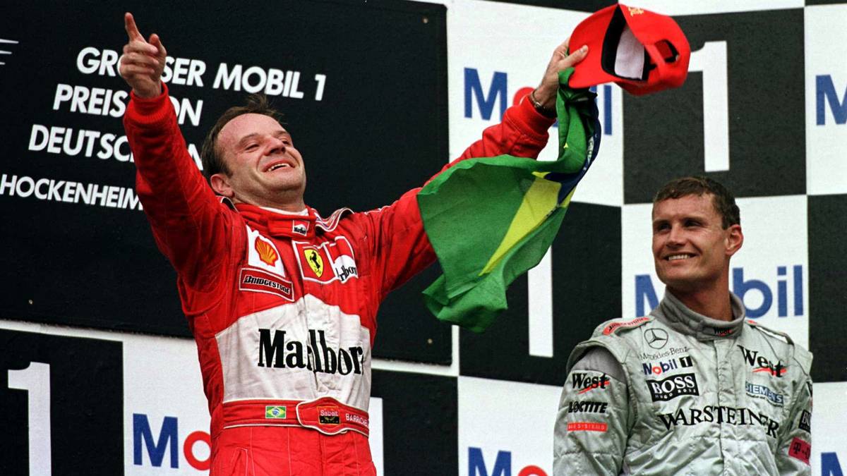 Auch der Hockenheimring hat bereits vor dem GP 2019 eine legendäre Aufholjagd erlebt: RUBENS BARRICHELLO triumphiert beim Deutschland-GP 2000, obwohl er von Platz 18 ins Rennen gegangen ist - der Sieg mit der zweitgrößten Distanz zwischen Start- und Endplatz in der Formel-1-Geschichte