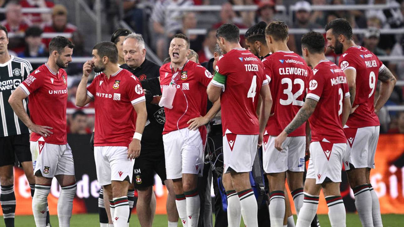 Böses Foul an Wrexham-Stürmer