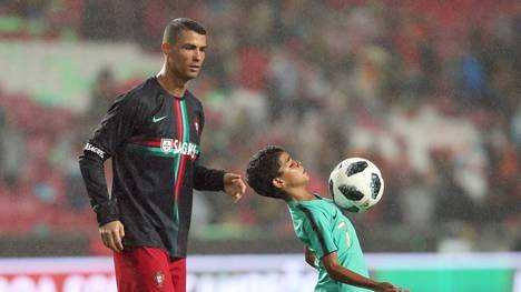 Cristiano Ronaldo will aus seinem Sohn Cristiano Junior unbedingt einen Fußball-Profi machen