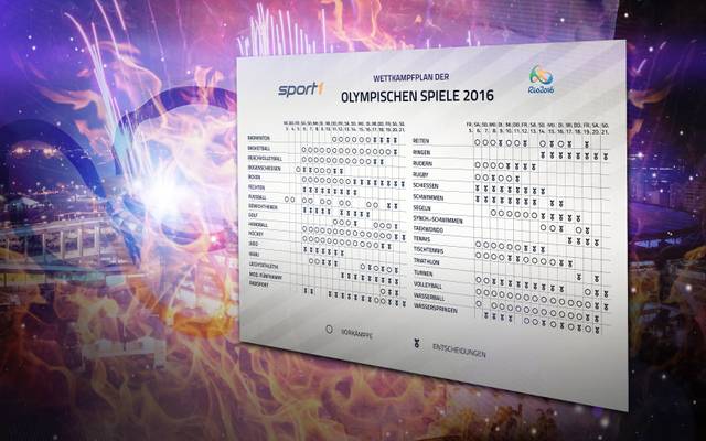 Olympische Spiele 16 Olympia Zeitplan Als Pdf Zum Ausdrucken