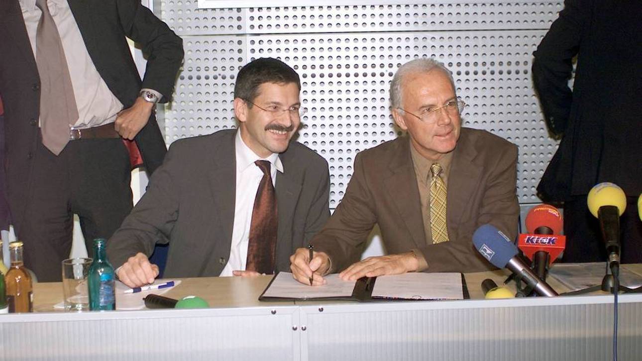 Herbert Hainer (l.) schwärmte schon früher für Franz Beckenbauer