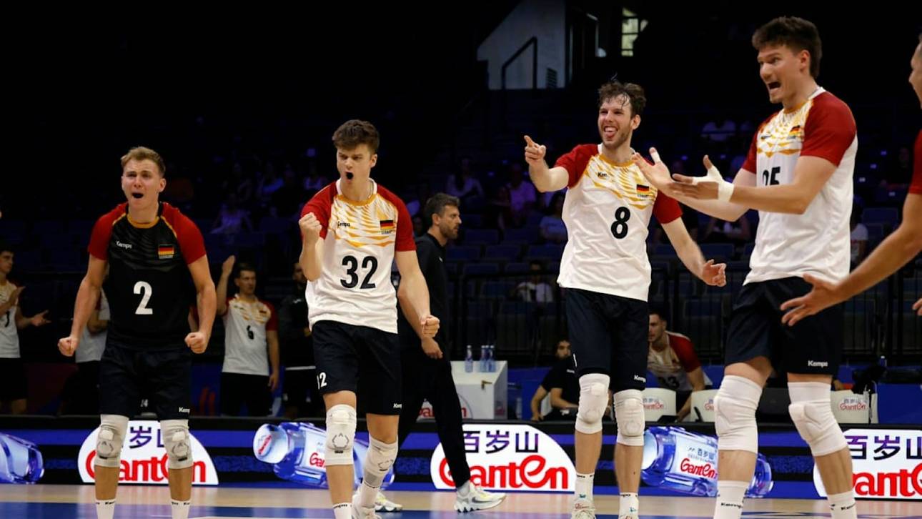 Deutsche Volleyballer siegen erneut