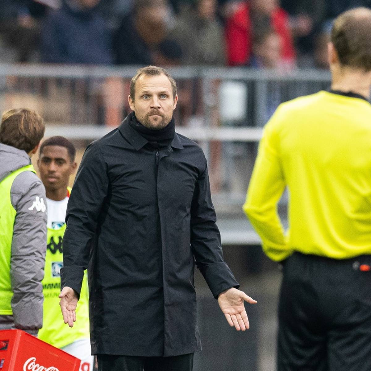 Trainer Bo Svensson vom FSV Mainz 05 erwartet wegen seiner Gelbsperre und dem damit verbundenen Tribünenplatz keine Nachteile für sein Team.