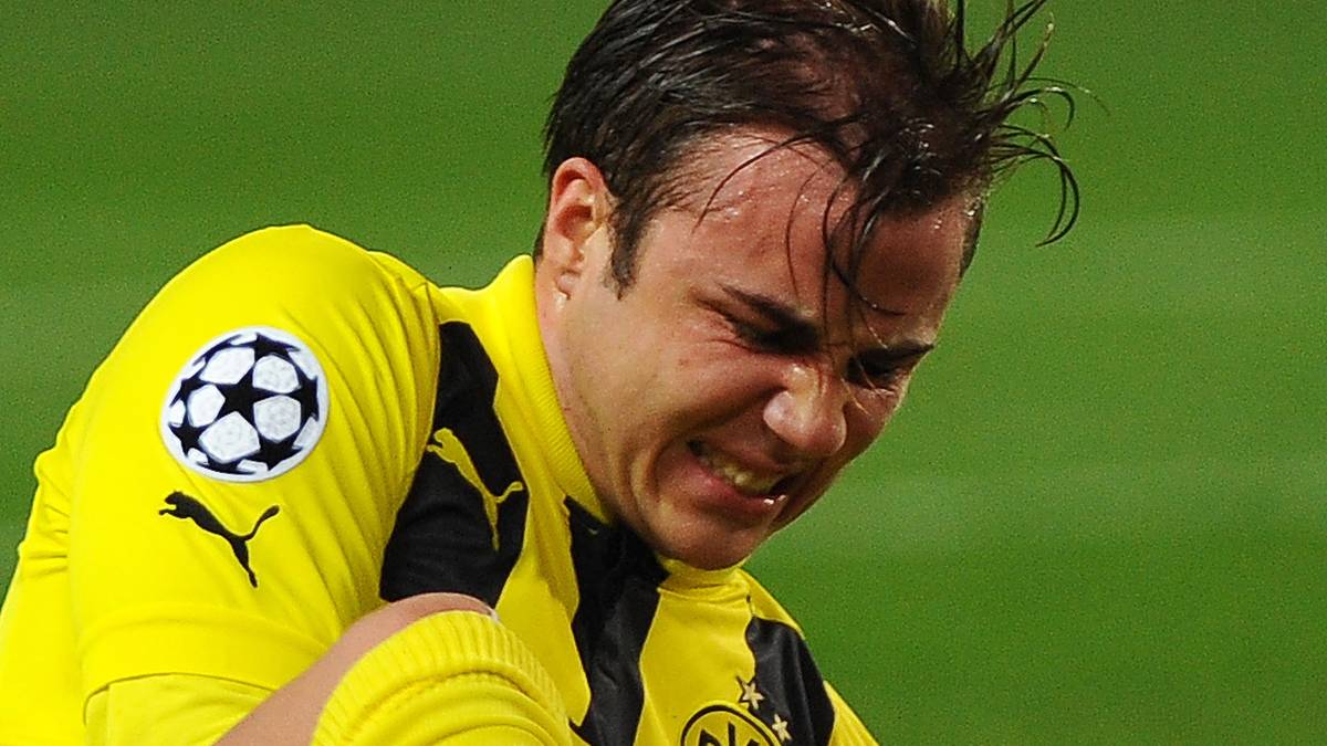 Im April 2013 wird sein Wechsel zum FC Bayern bekannt. Kurz danach steht das Halbfinal-Duell in der Champions League mit Real Madrid an. Götze muss schon in der 14. Minute raus, wieder Muskelfaserriss