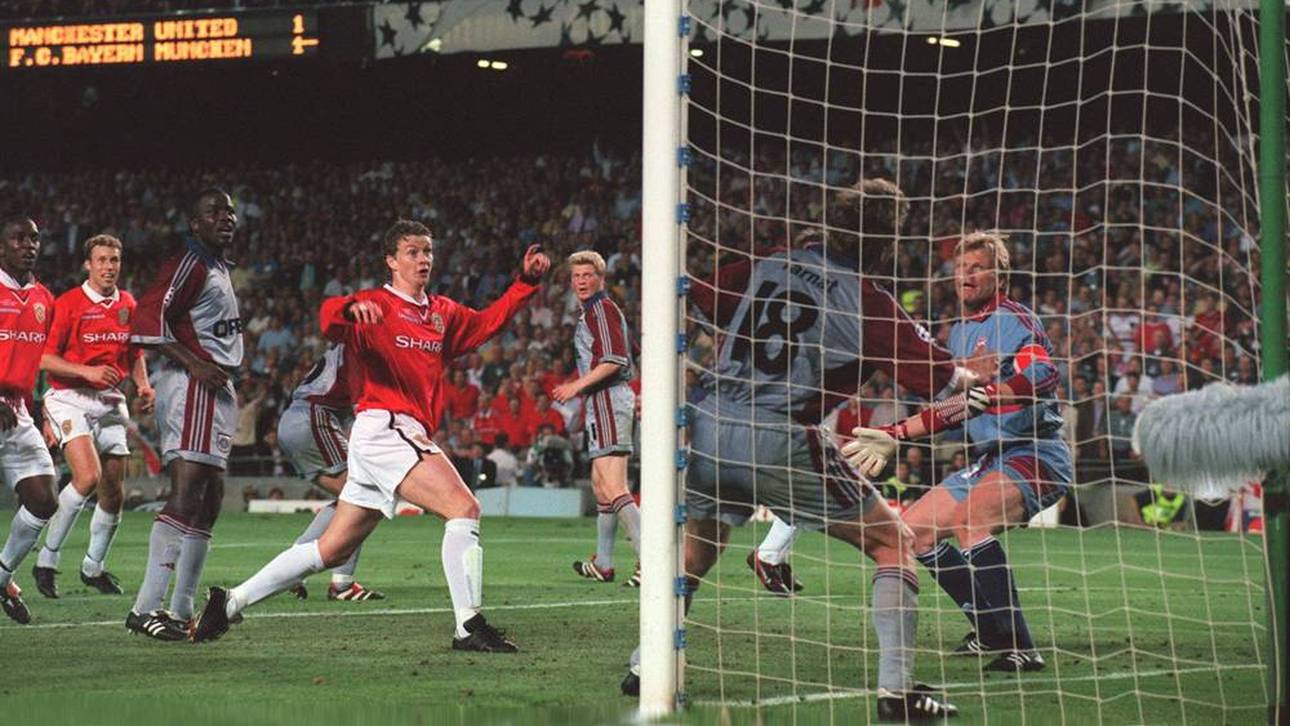 Ole Gunnar Solskjaer trifft, Oliver Kahn schaut nur hinterher: Der FC Bayern verliert das Champions-League-Finale 1999 dramatisch
