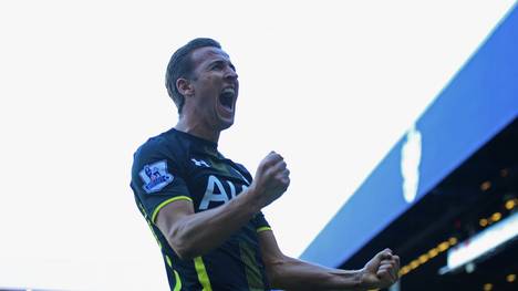 Harry Kane im Spiel der Queens Park Rangers v Tottenham Hotspur - Premier League