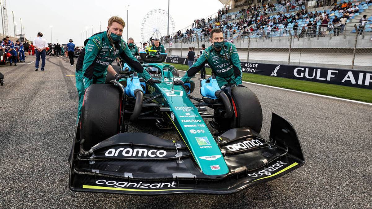 Nicht konkurrenzfähig: Nico Hülkenberg war im Aston Martin beim Formel-1-Rennen in Bahrain chancenlos