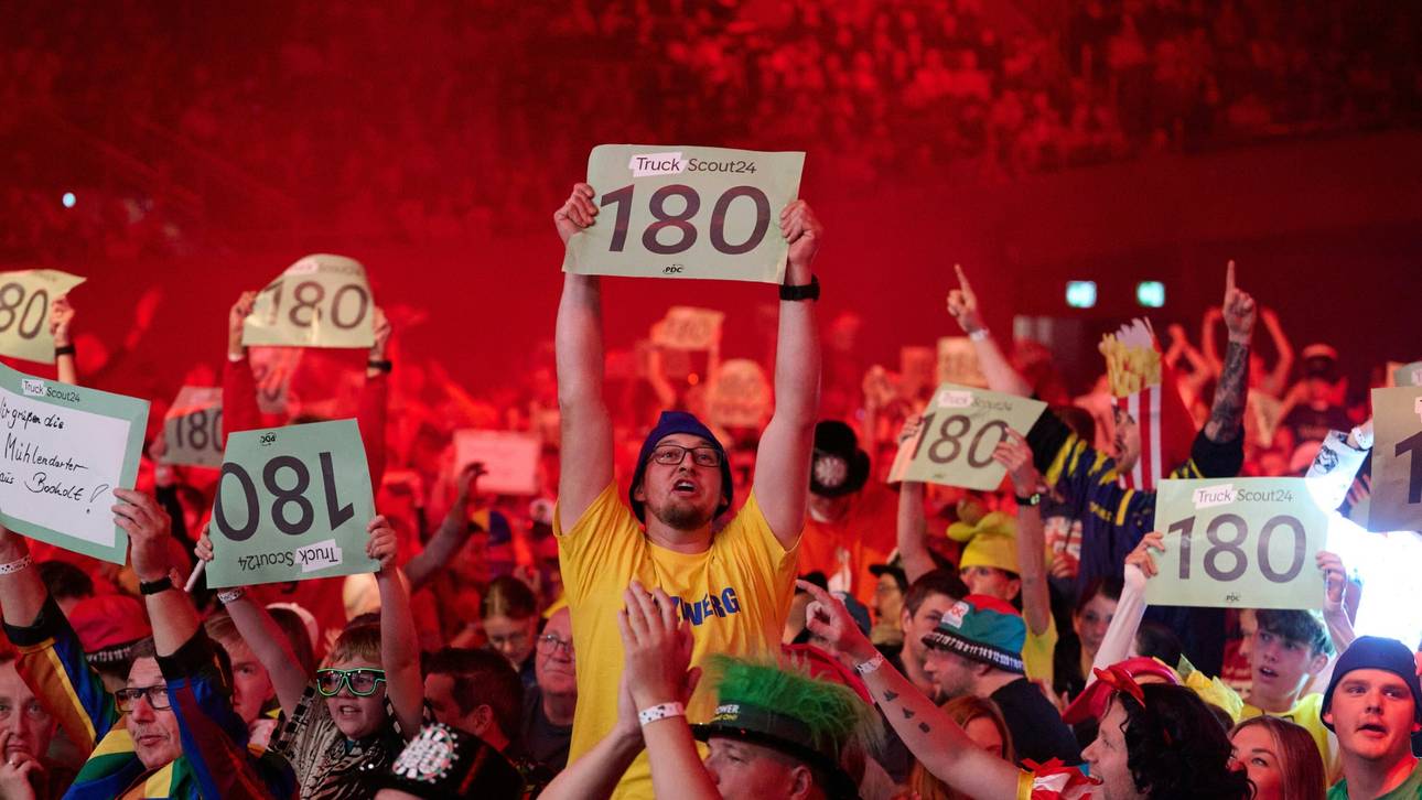 Großes Zuschauerinteresse bei der Darts-EM