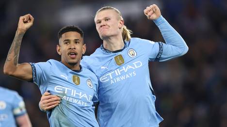 Haaland (r.) bejubelt sein Tor zum 2:0 für City