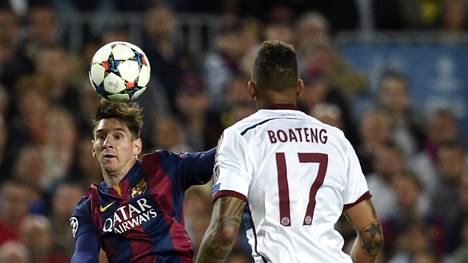Lionel Messi (l.) gewann mit Barcelona im Halbfinale der Champions League gegen Bayern