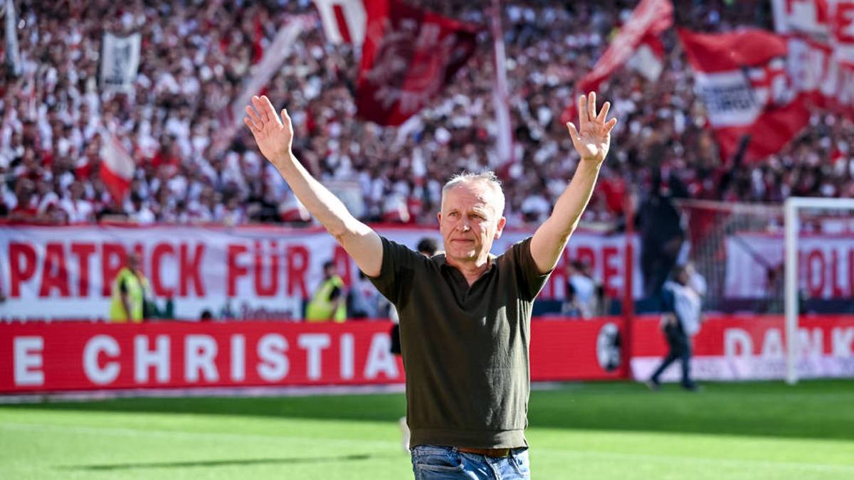 Christian Streich nach seinem letzten Heimspiel in Freiburg