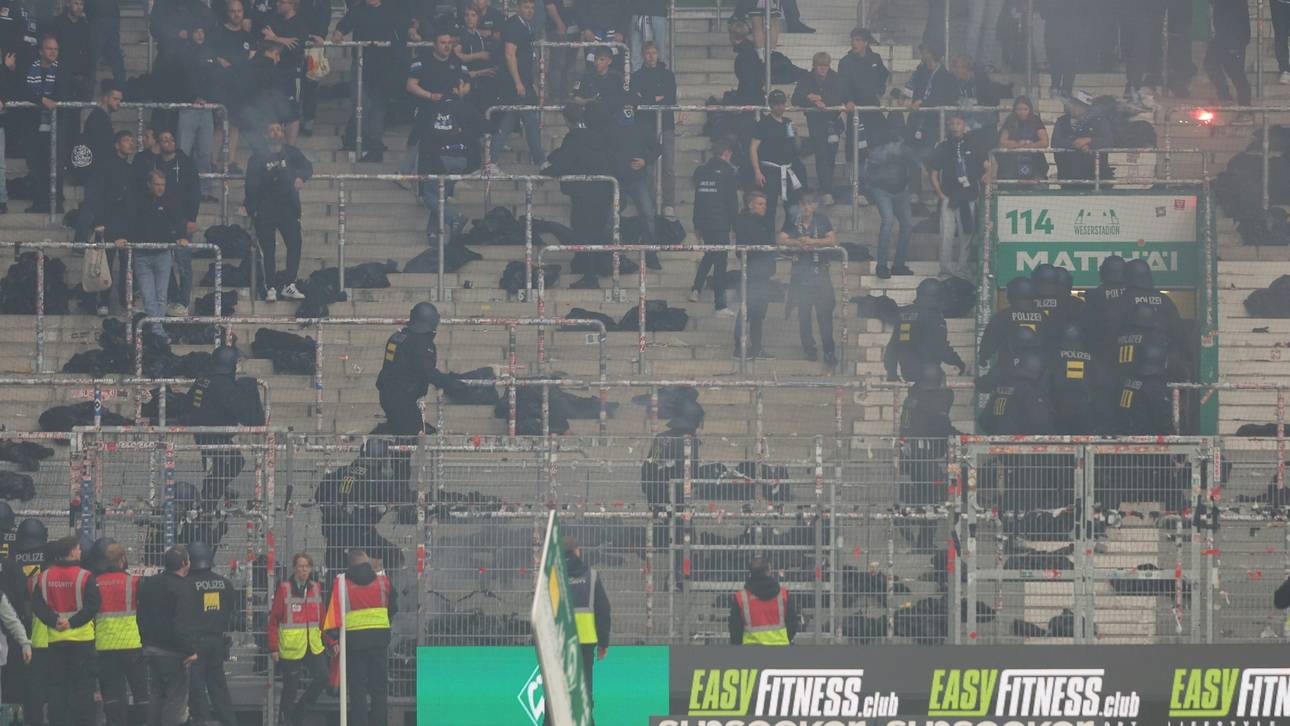 Heftige Krawalle nach Nordderby