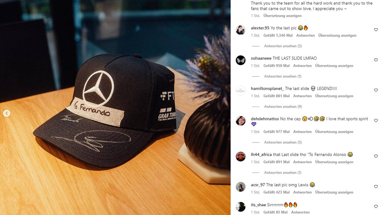 Lewis Hamilton schickt eine kleine Spitze Richtung Fernando Alonso nach dem Vorfall in Spa