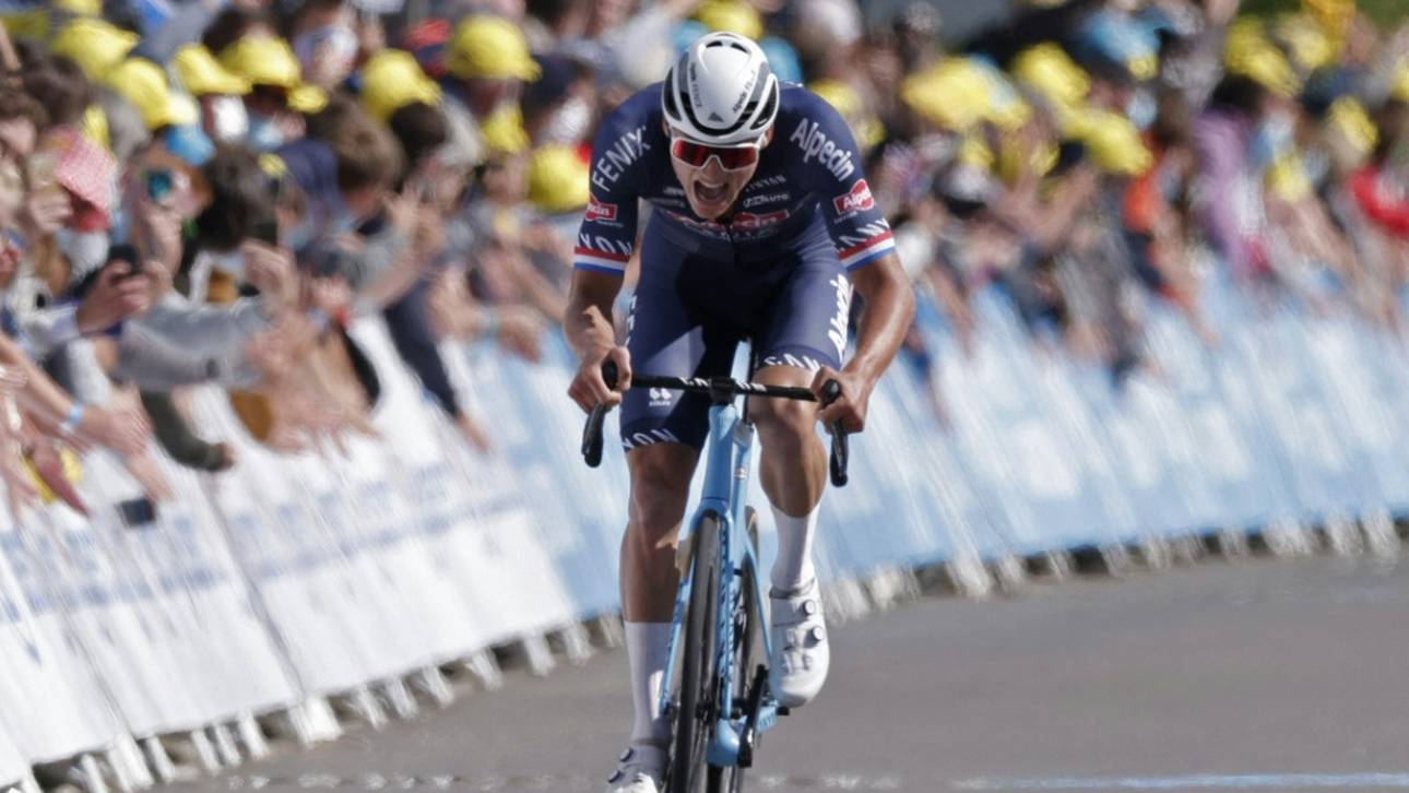 Tour de France: Van der Poel siegt an der Mur-de-Bretagne
