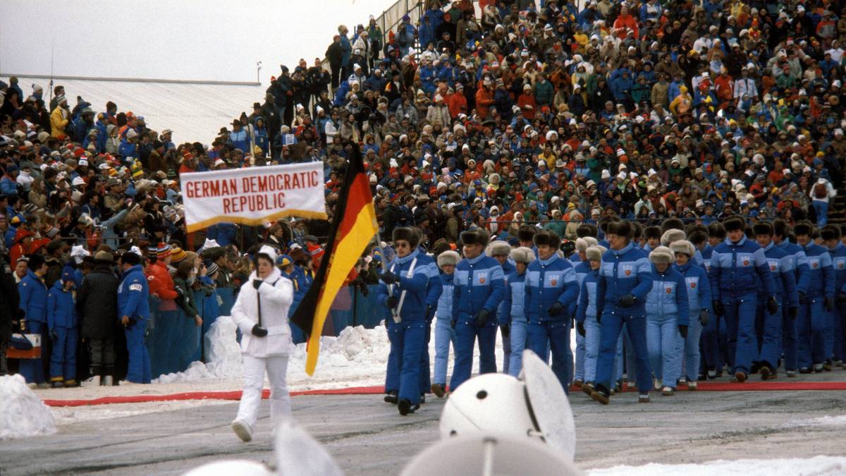 1980 in Lake Placid: Eiskunstläufer Jan Hoffmann (DDR)
