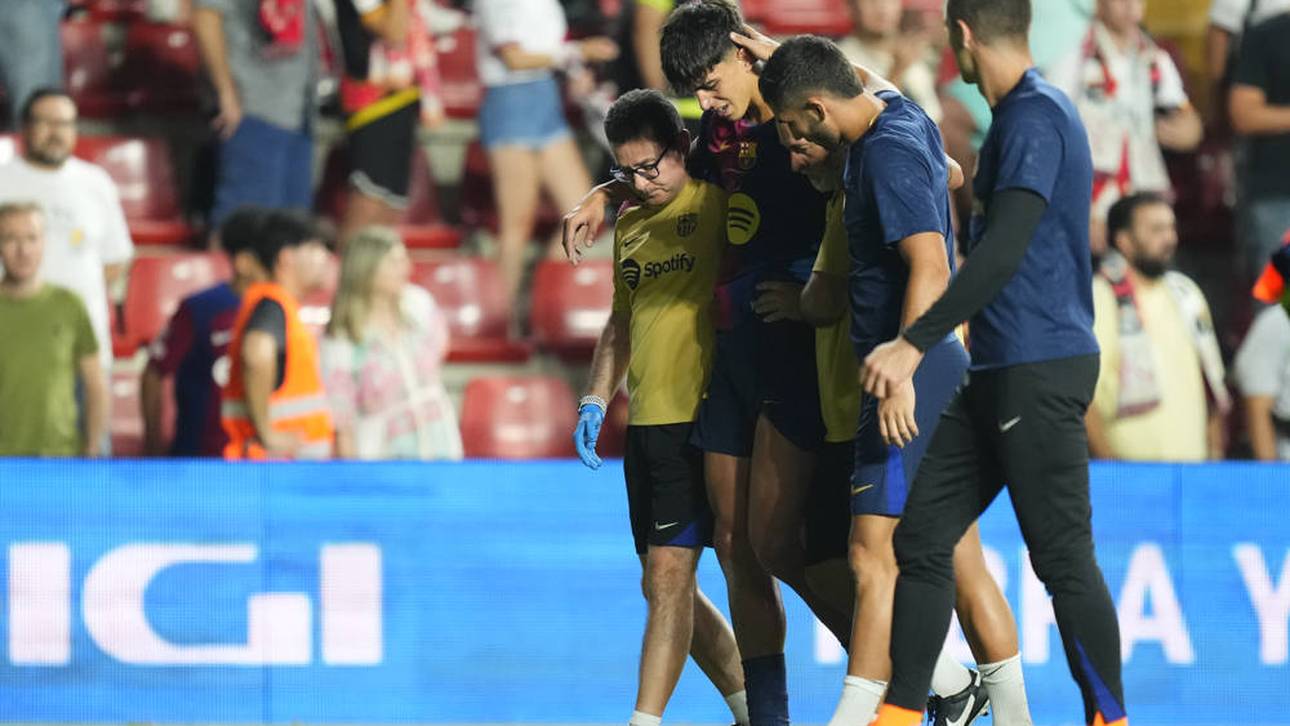 Marc Bernal vom FC Barcelona verletzte sich beim Sieg gegen Rayo Vallecano schwer