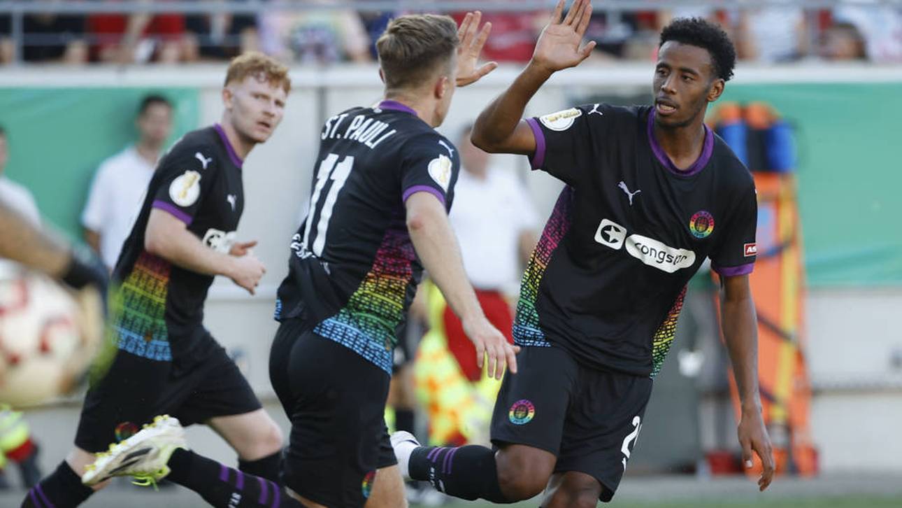 Der FC St. Pauli wendet mit Mühe die Pokal-Blamage in Halle ab