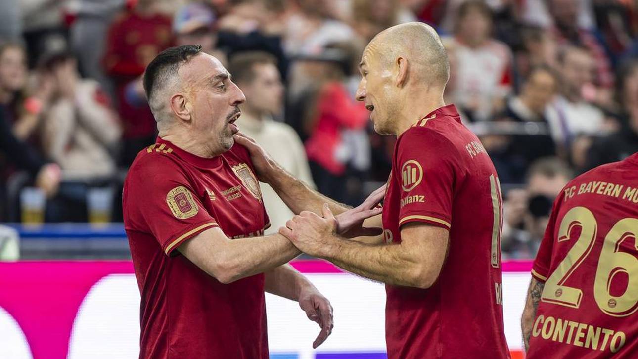 Arjen Robben und Franck Ribéry spielten gemeinsam beim Legends Cup