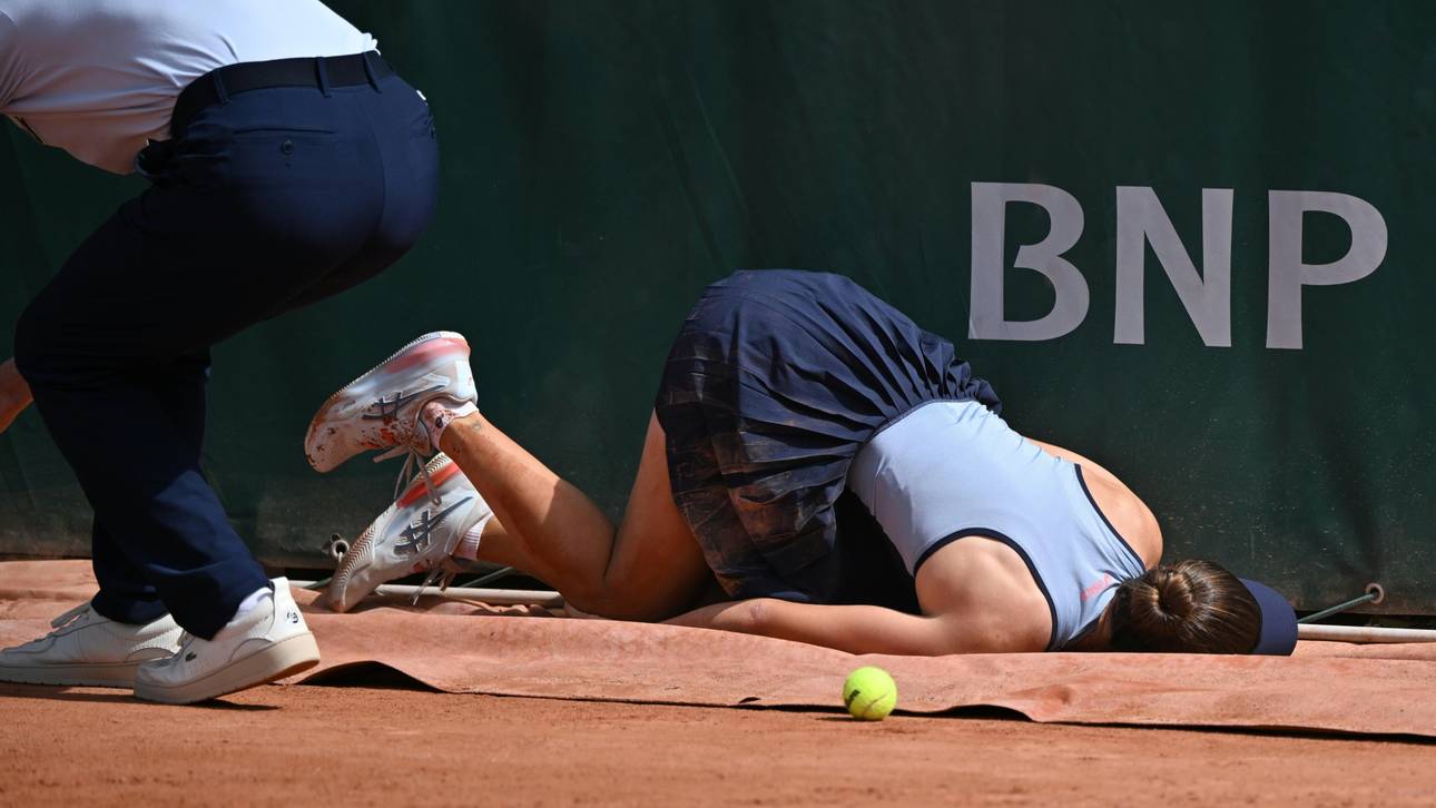 Bittere Sturz-Szene bei French Open