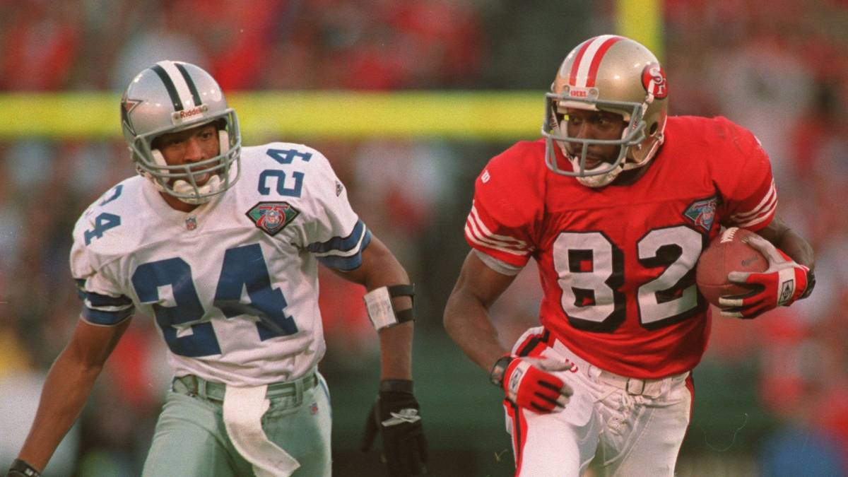 Die 90er-Jahre der 49ers waren unter anderem von der Rivalität mit den Dallas Cowboys geprägt. Begonnen hatte alles schon in den 70er-Jahren. Neuen Schwung bekam die Rivalität zwischen 1992 und 1994, denn die beiden Teams standen sich gleich dreimal im NFC Championship Game gegenüber. Zweimal gingen die Cowboys als Sieger vom Feld - einmal die 49ers