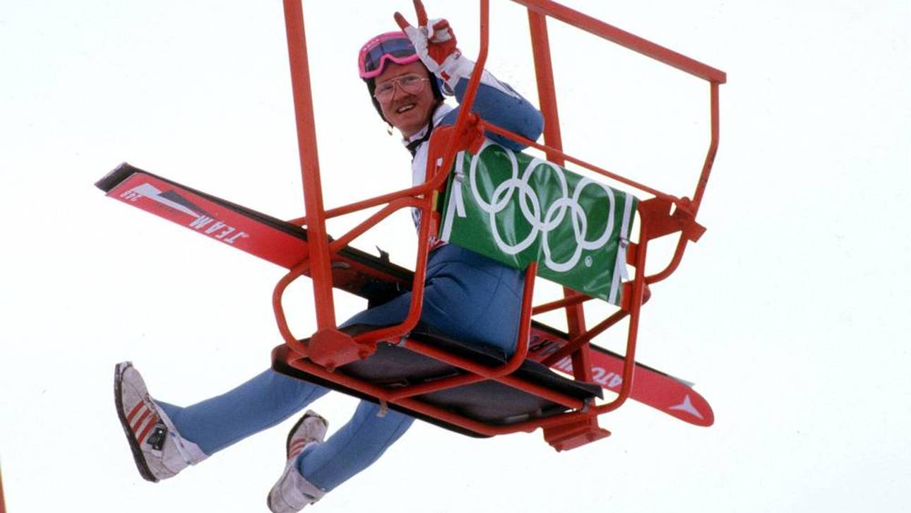 Die markanten Brillengläser waren das Markenzeichen von Michael Edwards 