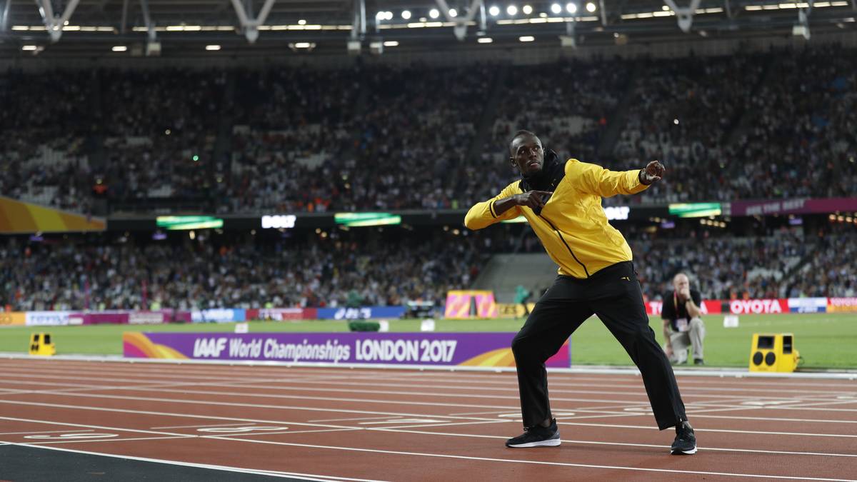 Zum letzten Mal zeigt er in der britischen Hauptstadt seine wohl berühmteste Geste