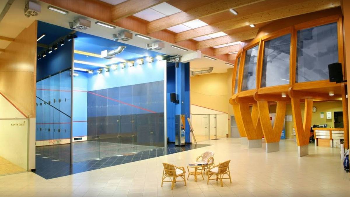 HASTA LA VISTA SPORTCLUB: Der Hasta la Vista Sportclub beheimatet die Squash-Wettbewerbe