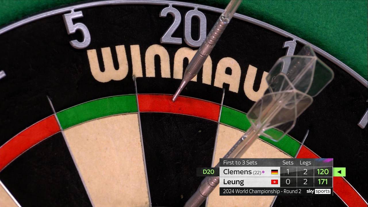 Darts WM 2024: Gabriel Clemens schlägt Man Lok Leung verdient mit 3:1